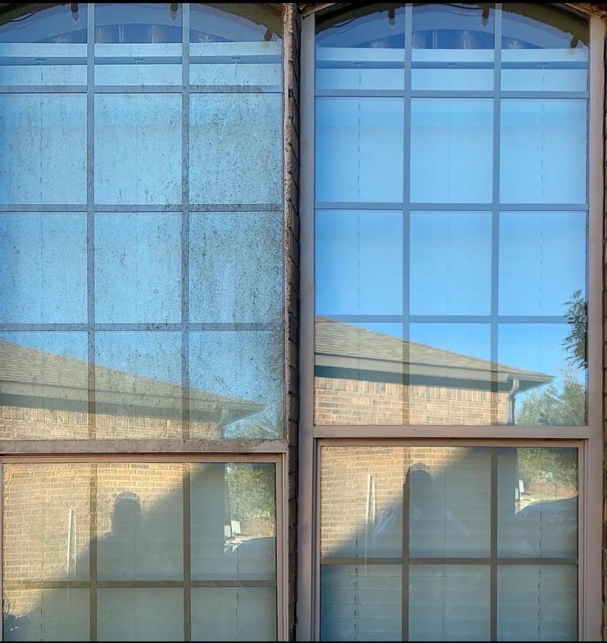 Before & after — entry window